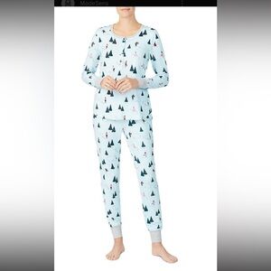 NWT Kate Spade New York Printed Long Jogger Pajama Set